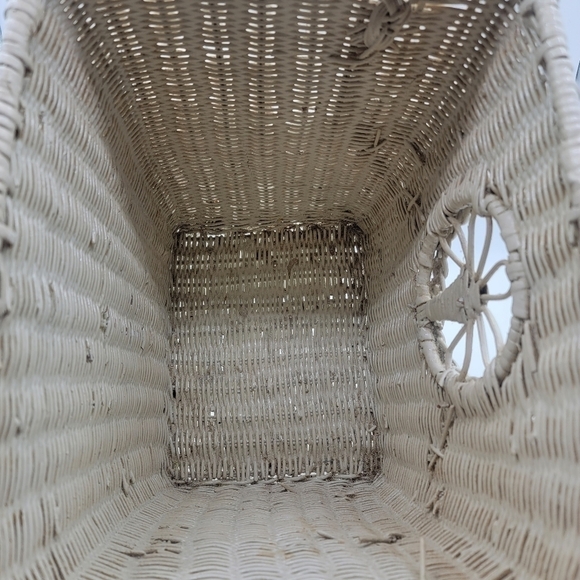 VINTAGE wicker waste basket 🗑 - Picture 6 of 8